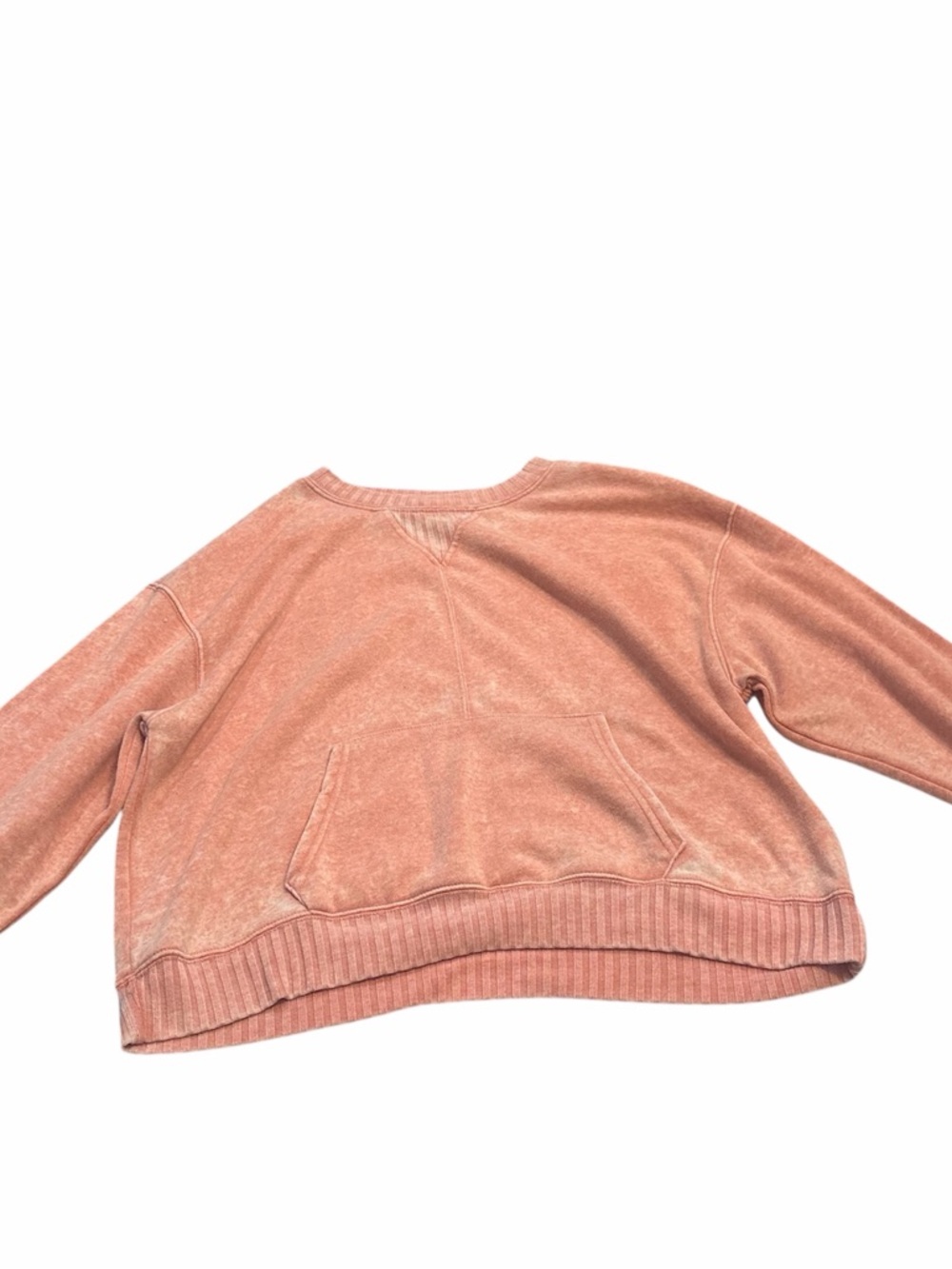 Women's Washed Coral Pullover Sweatshirt